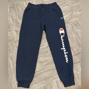 Boys Champion joggers with pockets, Large navy blue